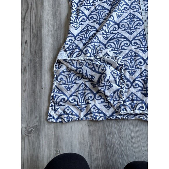 Roberta Roller Rabbit Kurta Top Blue And White Size Small - Picture 8 of 10